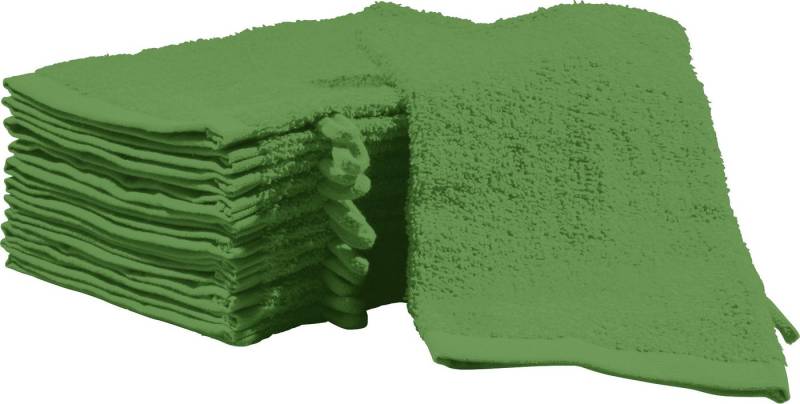 REDBEST Waschhandschuh Waschhandschuh "Oceanside" 12er-Pack, Frottier, Walk-Frottier Uni von REDBEST