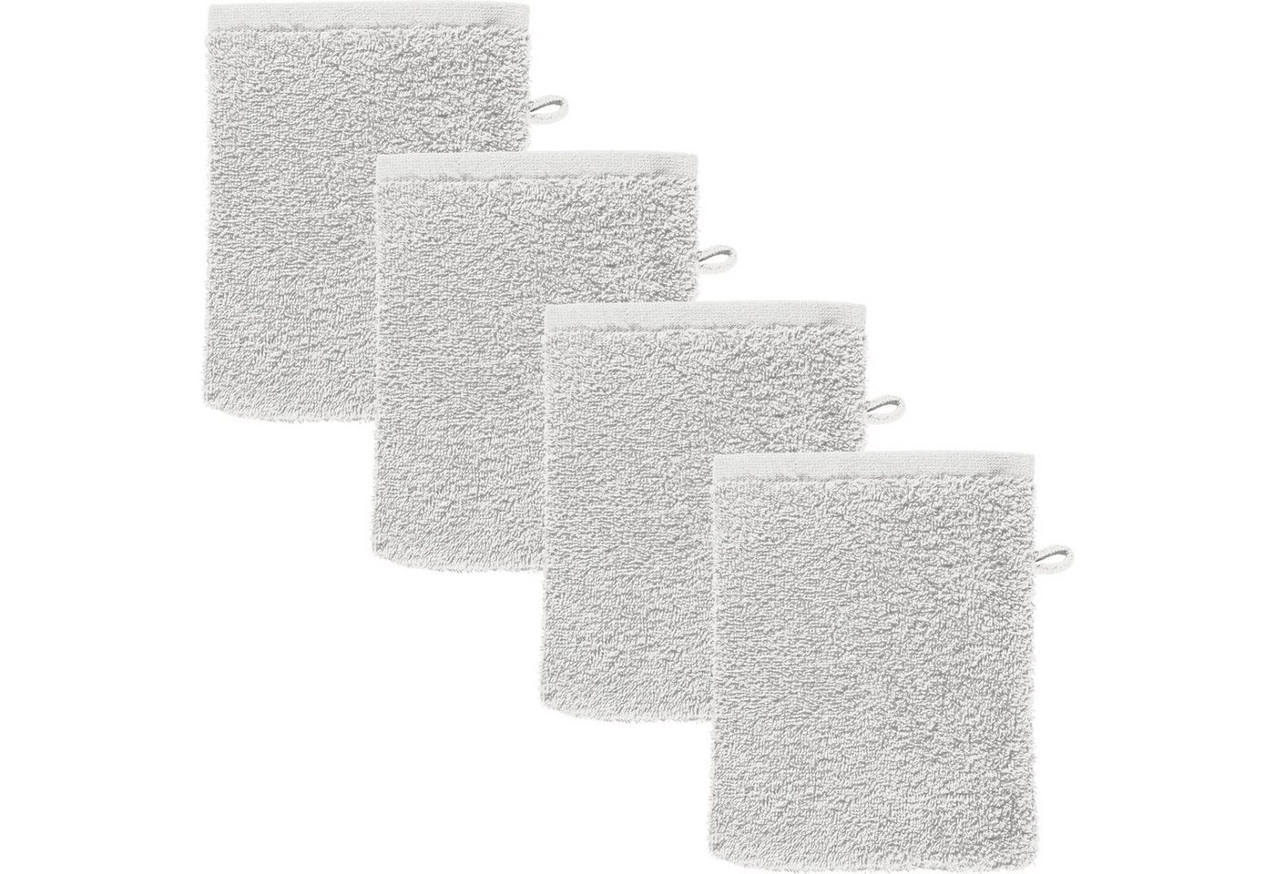 REDBEST Waschhandschuh Waschhandschuh "Oceanside" 4er-Pack, Leichtfrottier, Leichtfrottier Uni von REDBEST