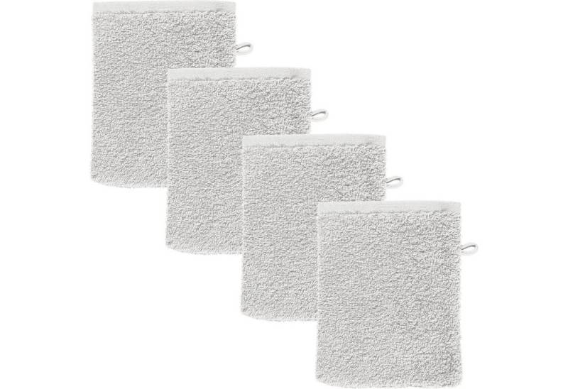 REDBEST Waschhandschuh Waschhandschuh "Oceanside" 4er-Pack, Leichtfrottier, Leichtfrottier Uni von REDBEST