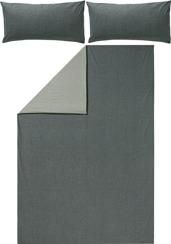 REDBEST Wendebettwäsche Renforcé anthrazit-Kiesel Größe 1x 200x200 cm + 2X 40x80 cm REDBEST Wendebettwäsche Renforcé anthrazit-Kiesel Größe 1x 200x200 cm + 2X 40x80 cm von REDBEST