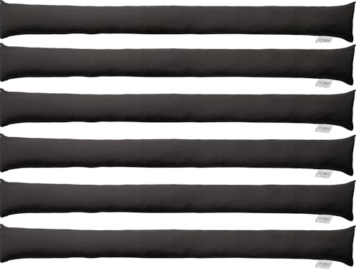 REDBEST Zugluftstopper - Türstopper - Windstopper - Luftzugstopper - Windschutz - für Fenster und Türen Serie Seattle - Premium-Qualität - mit Beschwerung anthrazit Größe 150x10 von REDBEST