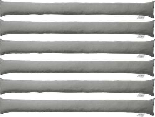 REDBEST Zugluftstopper - Türstopper - Windstopper - Luftzugstopper - Windschutz - für Fenster und Türen Serie Seattle - Premium-Qualität - mit Beschwerung grau Größe 100x10 von REDBEST