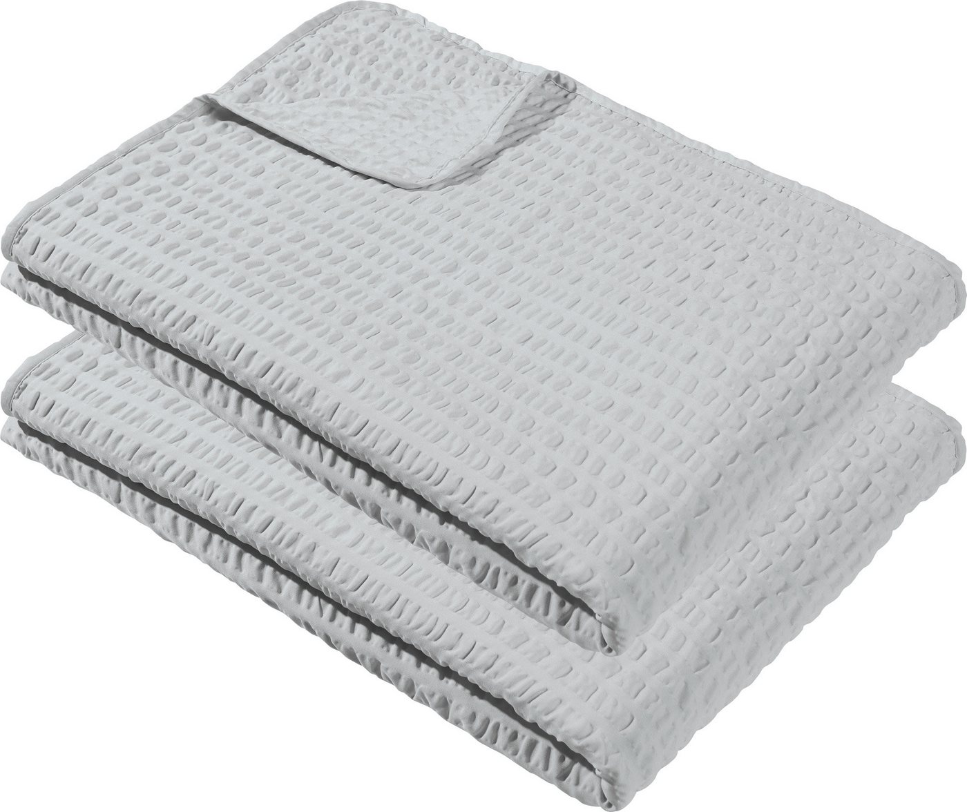 Wohndecke Sommerdecke "Detroit" 2er-Pack, REDBEST, Microfaser-Seersucker Uni Wohndecke Sommerdecke "Detroit" 2er-Pack, REDBEST, Microfaser-Seersucker Uni von REDBEST