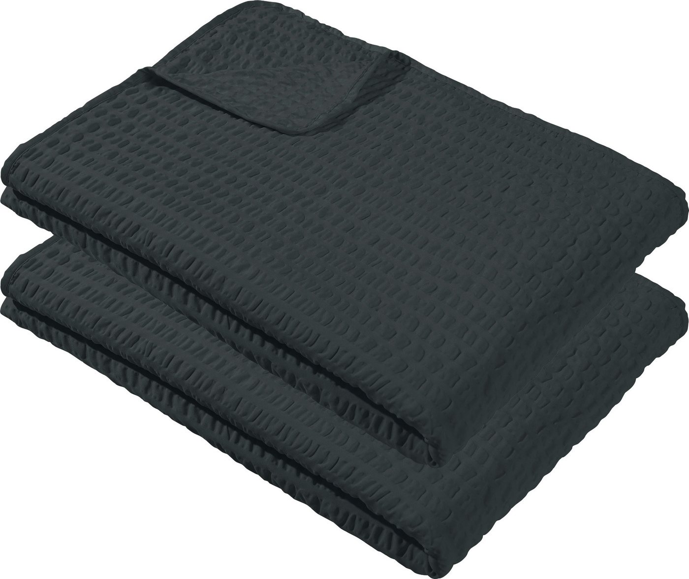 Wohndecke Sommerdecke "Detroit" 2er-Pack, REDBEST, Microfaser-Seersucker Uni Wohndecke Sommerdecke "Detroit" 2er-Pack, REDBEST, Microfaser-Seersucker Uni von REDBEST