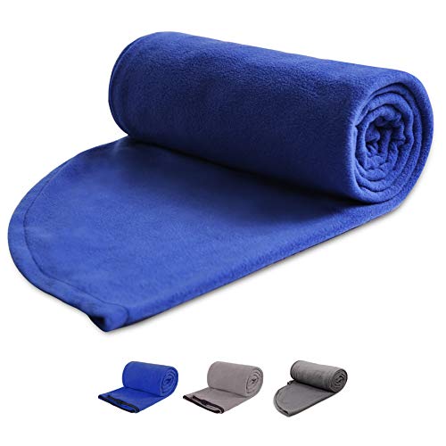 REDCAMP Fleece-Schlafsack mit Kapuze, ideal für Erwachsene, warmes oder kaltes Wetter, 221 cm lang, voller Reißverschluss, Campingdecke für Outdoor, Blau REDCAMP Fleece-Schlafsack mit Kapuze, ideal für Erwachsene, warmes oder kaltes Wetter, 221 cm lang, voller Reißverschluss, Campingdecke für Outdoor, Blau von REDCAMP