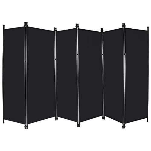 REDCAMP Raumteiler Trennwand 6 Teilig, 307x173 cm Tragbare Paravent klappbar Sichtschutz, Stoff Raumtrenner innen Outdoor für Schlafzimmer Wohnzimmer Büro Krankenhaus Garten Balkon Terrasse, Schwarz REDCAMP Raumteiler Trennwand 6 Teilig, 307x173 cm Tragbare Paravent klappbar Sichtschutz, Stoff Raumtrenner innen Outdoor für Schlafzimmer Wohnzimmer Büro Krankenhaus Garten Balkon Terrasse, Schwarz von REDCAMP