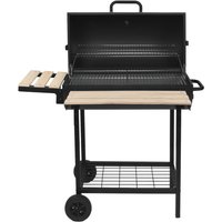 Holzkohlegrill 38x33,5 cm mit Wagen - kentucky Red Deco von RED DECO