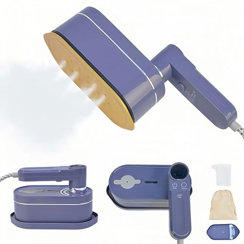 2 in 1 Dampfbügeleisen Steamer Dampfglätter mit 110 ml Wassertank 1200W 10Min Dauerdampf tragbarer Reisebügeleisen für Kleidung, mit LED-Anzeige Einstellbar 6 Temperaturen und Stoffe, 2 Bügelmodi 2 in 1 Dampfbügeleisen Steamer Dampfglätter mit 110 ml Wassertank 1200W 10Min Dauerdampf tragbarer Reisebügeleisen für Kleidung, mit LED-Anzeige Einstellbar 6 Temperaturen und Stoffe, 2 Bügelmodi von REDKNOT