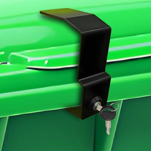 Metall Mülltonnenschloss 60-360 Liter Mülltonnenverriegelung für Müllcontainer und Mülltonnen Universal Outdoor-Mülleimer robustes Edelstahl Mülltonnenverschluss Schloss ohne Bohren, mit Schlüssel Metall Mülltonnenschloss 60-360 Liter Mülltonnenverriegelung für Müllcontainer und Mülltonnen Universal Outdoor-Mülleimer robustes Edelstahl Mülltonnenverschluss Schloss ohne Bohren, mit Schlüssel von REDKNOT