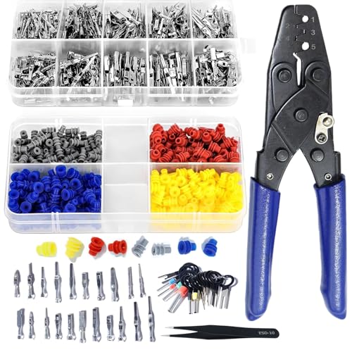 Steckverbinder Pins Kit Gecrimpter Anschlussstift Automobil Auto 1/1,5/1,8/2,2/2,3/2,5/2,8/3,5mm männliche und weibliche Drahtdichtungen Entfernen Werkzeugsatz Motorrad Steckverbinder Pins Kit Gecrimpter Anschlussstift Automobil Auto 1/1,5/1,8/2,2/2,3/2,5/2,8/3,5mm männliche und weibliche Drahtdichtungen Entfernen Werkzeugsatz Motorrad von REDKNOT