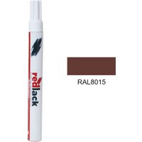 Ausbesserungslack mit Filzstift Braun RAL 8015 Seidenmatt Mehrflächen-Redlack von REDLACK