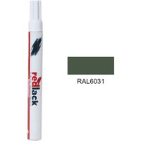 Ausbesserungslack mit Filzstift Camouflage Grünbronze RAL 6031 Matt Mehrflächen-Redlack von REDLACK