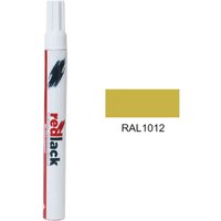 Ausbesserungslack mit Filzstift Zitronengelb RAL 1012 Seidenmatt Mehrflächen-Redlack von REDLACK