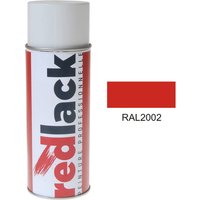 Blutorange RAL 2002 Seidenmatt Multi-Support Redlack Sprühfarbe von REDLACK
