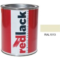 Dose 1L Lack Mehrzweckfarbe – RAL 1013 – Perlweiß – Glanz – für verschiedene Oberflächen – Redlack von REDLACK