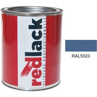 Fernblaue Farbe ral 5023 Seidenmatt Multi-Support 1L Redlack von REDLACK