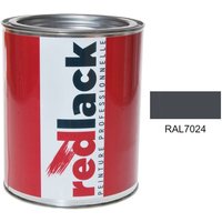 Graphitgraue Farbe ral 7024 Mehrflächenfarbe glänzend 1L Redlack von REDLACK