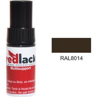 Lackstiftflasche Sepiabraun ral 8014 Glanz Multi-Oberfläche Redlack von REDLACK