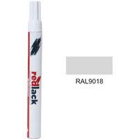 Redlack - Ausbesserungslack mit Filzstift Papyrusweiß ral 9018 Seidenmatt Mehrflächen von REDLACK