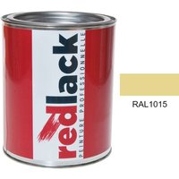 Redlack - Hellelfenbein ral 1015 Seidenmatt Mehrflächenfarbe 1L von REDLACK