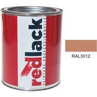 Redlack - Rotbeige Farbe ral 3012 Seidenmatt Mehrflächenfarbe 1L Redlack - Rotbeige Farbe ral 3012 Seidenmatt Mehrflächenfarbe 1L von REDLACK