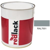 Redlack - Silbergraue Farbe ral 7001 Glanz Multi-Oberfläche 3L von REDLACK