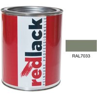 Redlack - Zementgraue Farbe ral 7033 Seidenmatt Multi-Support 1L von REDLACK