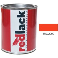 Redlack - ral 2009 Seidenmatt Multi-Träger Orange Verkehrsfarbe 1L von REDLACK