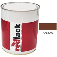 Signalbraunlack RAL 8002 Matt Multi-Support 3L Redlack von REDLACK