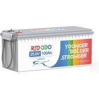 Redodo - 24V 100Ah LiFePO4 Batterie mit Max. 2560W Leistung, perfekter Ersatz für agm Batterie, 4000-15000 Tiefzyklus, 10 Jahre Lebensdauer, perfekt von REDODO