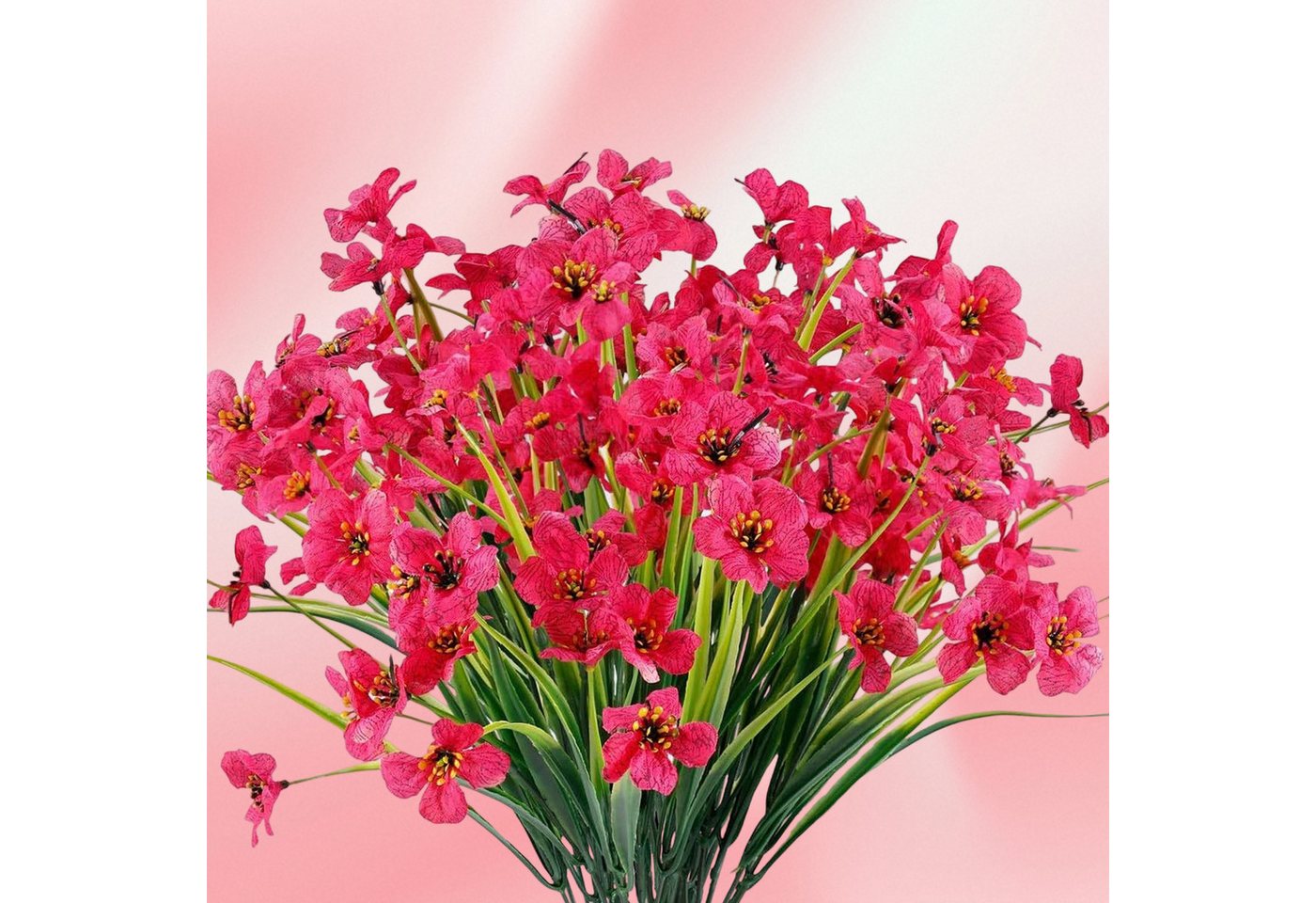 Kunstblume Künstliche Balkonblumen pflegefreie Blumensträuße, REDOM, Höhe 33 cm, wetterfeste UV-beständige, für Terrasse Blumenkästen Fensterbank usw. Kunstblume Künstliche Balkonblumen pflegefreie Blumensträuße, REDOM, Höhe 33 cm, wetterfeste UV-beständige, für Terrasse Blumenkästen Fensterbank usw. von REDOM