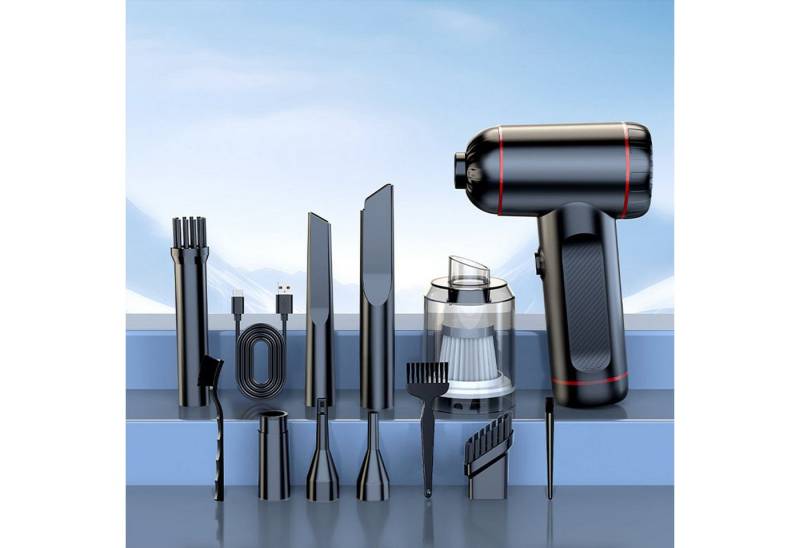 REDOM Akku-Handstaubsauger 6300 Pa Elektrische tragbarer Staubsauger, 68,00 W, Beutellos, 50.000 U/min mit LED-Licht 3 Geschwindigkeitsstufen 5 Düsenaufsätze REDOM Akku-Handstaubsauger 6300 Pa Elektrische tragbarer Staubsauger, 68,00 W, Beutellos, 50.000 U/min mit LED-Licht 3 Geschwindigkeitsstufen 5 Düsenaufsätze von REDOM