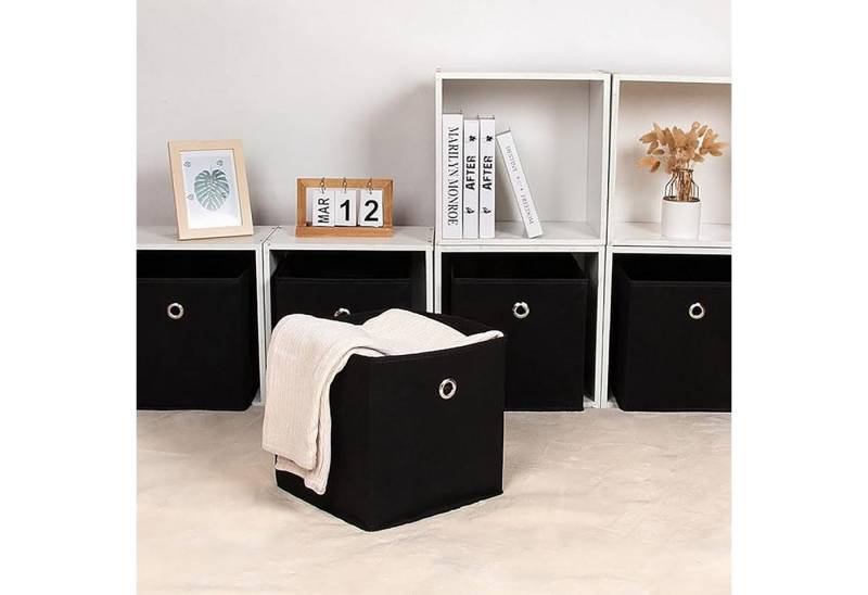 REDOM Aufbewahrungsbox 2 Stück Aufbewahrungskörbe faltbar Aufbewahrung Boxen (30x30x30 cm Spielzeugkorb mit Ösen, 2 St., Stoffboxen für Regale oder Schränke), für Kleidung Spielzeug Bürobedarf Badutensilien usw. von REDOM