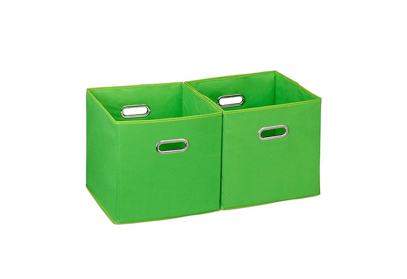 REDOM Aufbewahrungsbox 2er Set Faltboxen Regalkörbe mit Griffen 30x30x30 cm (Spielzeugkorb mit Griffe aus Stoff, 2 St., für Kleidung Spielzeug Kosmetik Bürobedarf Baby- und Haustierzubehör), für Schlafzimmer Wohnzimmer Büro usw. von REDOM