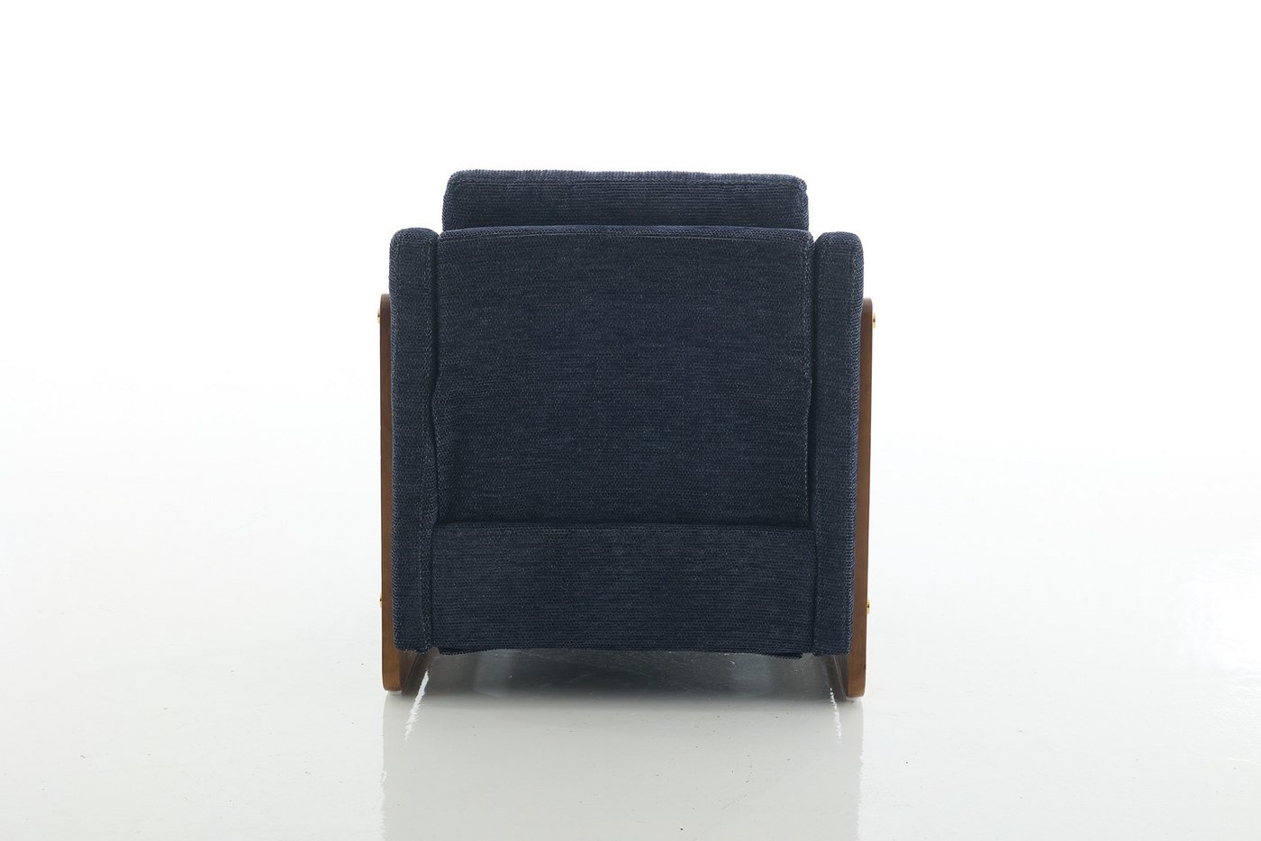 REDOM Bürostuhl Loungesessel,Akzentstuhl (mit Holzarmlehnen & Rückenkissen, Chenille-Stoff, platzsparend) von REDOM