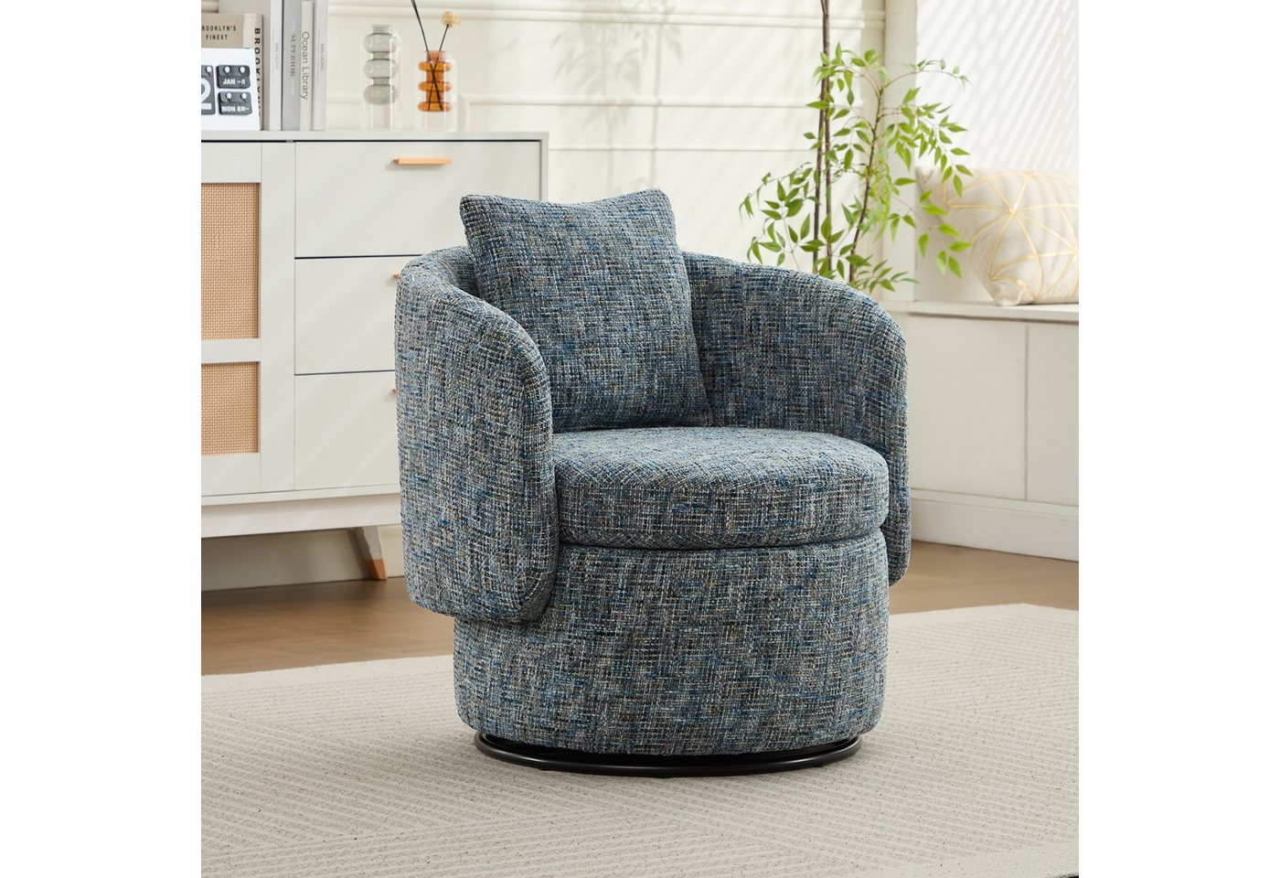 REDOM Drehstuhl Komfortabler Relaxsessel (mit 360° Drehfunktion, Ergonomischem Design, Robust und Modern, 1 St) von REDOM