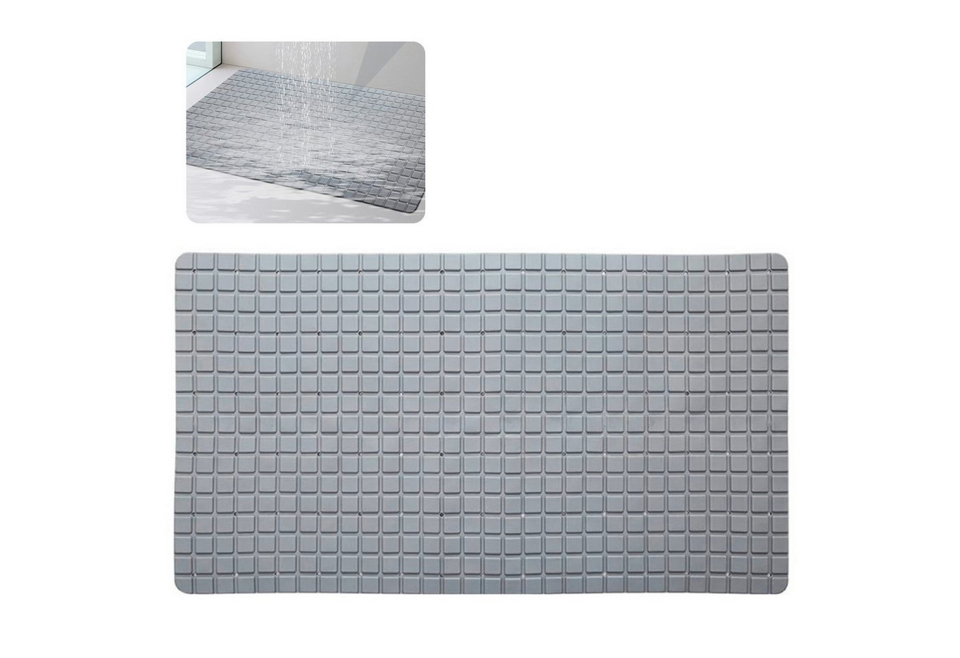 REDOM Duschmatte Antirutsch Badewannenmatte Badematte, 40x70cm, rutschhemmende Duschunterlage, Kunststoff, mit Drainagelöchern und Saugnäpfen BPA-frei REDOM Duschmatte Antirutsch Badewannenmatte Badematte, 40x70cm, rutschhemmende Duschunterlage, Kunststoff, mit Drainagelöchern und Saugnäpfen BPA-frei von REDOM