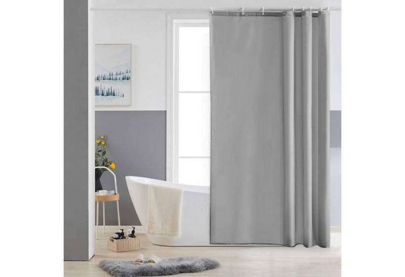 REDOM Duschvorhang Badewannenvorhang Badezimmer Vorhang Breite 100 cm (100x200 cm Wasserabweisend Anti-schimmel Waschbar 7 Duschvorhangringe, mit beschwertem Saum), für Badezimmer Hotel Haus Wohnung usw. von REDOM