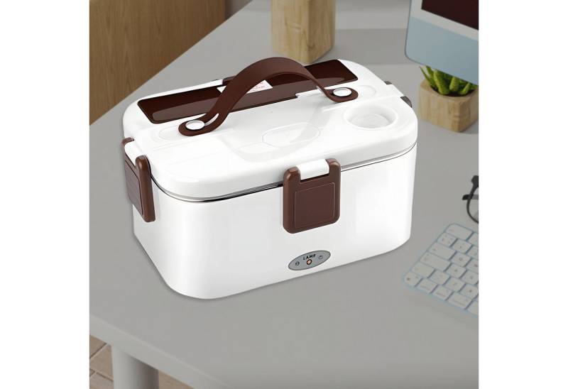 REDOM Elektrische Lunchbox Essensbox 3in1 Tragbare Heißhaltebox Mobiler Essenswärmer, 304 Edelstahl und Kunststoff, (3-in-1 (12V/24V/220V) mit Besteck und Isoliertasche auslaufsicher, 1-tlg., Speisenwärmer, Warmhaltebehälter, tragbar, abnehmbar), Schnellheizung Zuhause Büro Arbeit Auto Lkw Electric Camping von REDOM