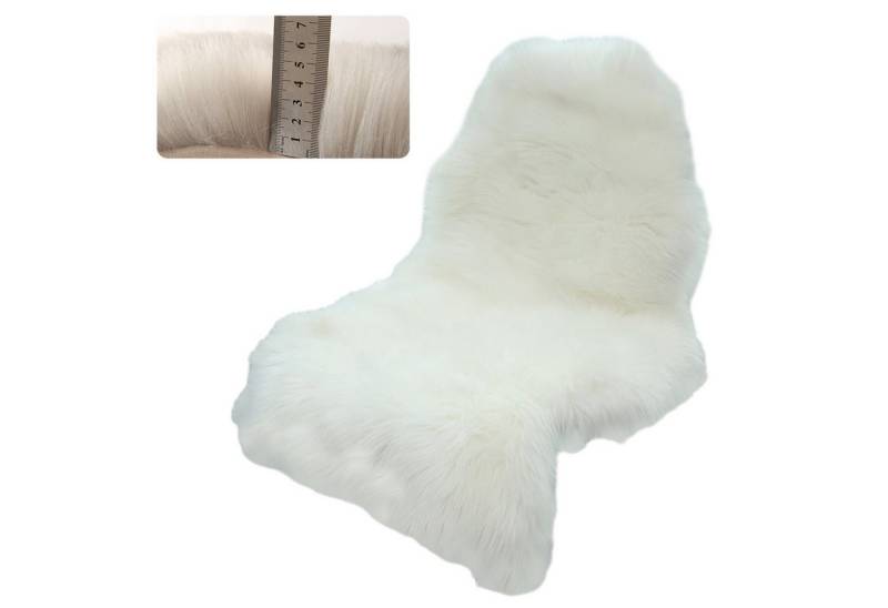 REDOM Fellteppich Kunstfell-Teppich Teppich Schaffell-Optik Schlafzimmerteppich, fellförmig, Höhe: 60 mm, Teppiche für Bettvorleger 60*100 CM Shaggy für Wohnzimmer Schlafzimmer von REDOM