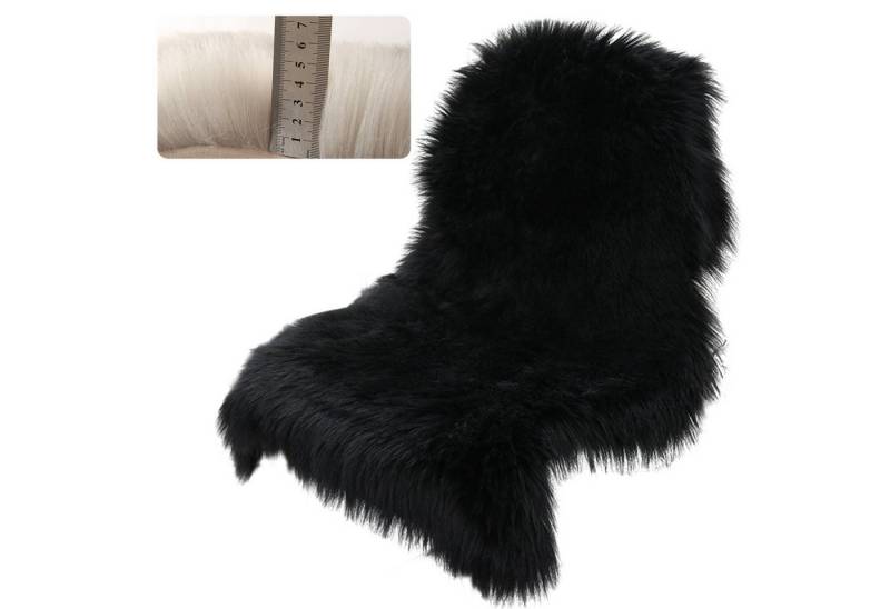 REDOM Fellteppich Kunstfell-Teppich Teppich Schaffell-Optik Schlafzimmerteppich, fellförmig, Höhe: 60 mm, Teppiche für Bettvorleger 60*100 CM Shaggy für Wohnzimmer Schlafzimmer von REDOM