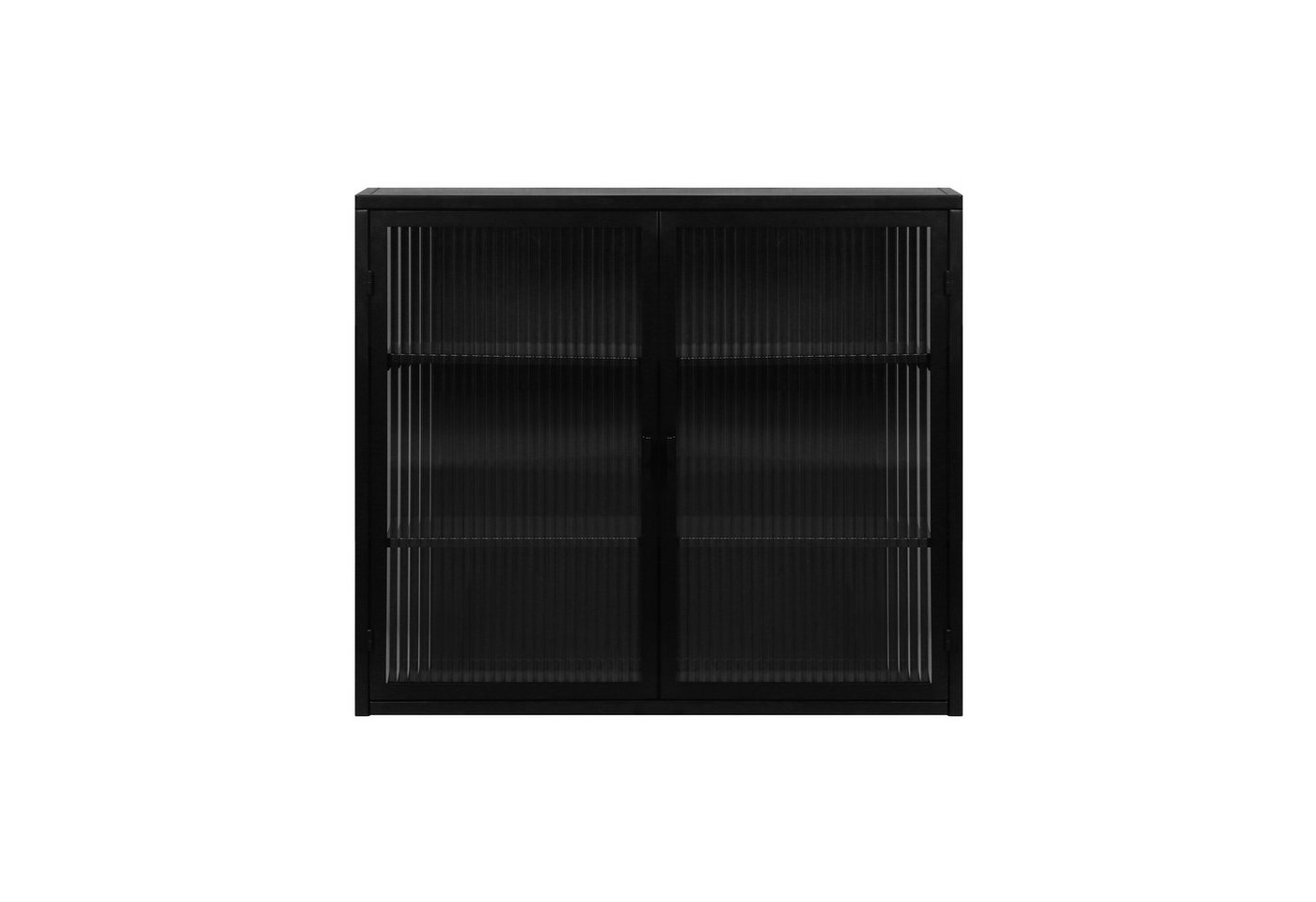 REDOM Hängeschrank Modernes Sideboard mit gehärtetem Glas und Eisenrahmen (70CM Glastüren, mit dreistufiger Lagerung) Gewichtskapazität: 5 kg pro Regal von REDOM