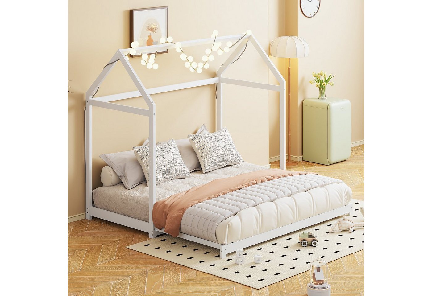 REDOM Kinderbett Ausziehbares Stauraumbett, mit Lattenrost (Schlafsofa 90/180 x 190 cm), ohne Matratze von REDOM