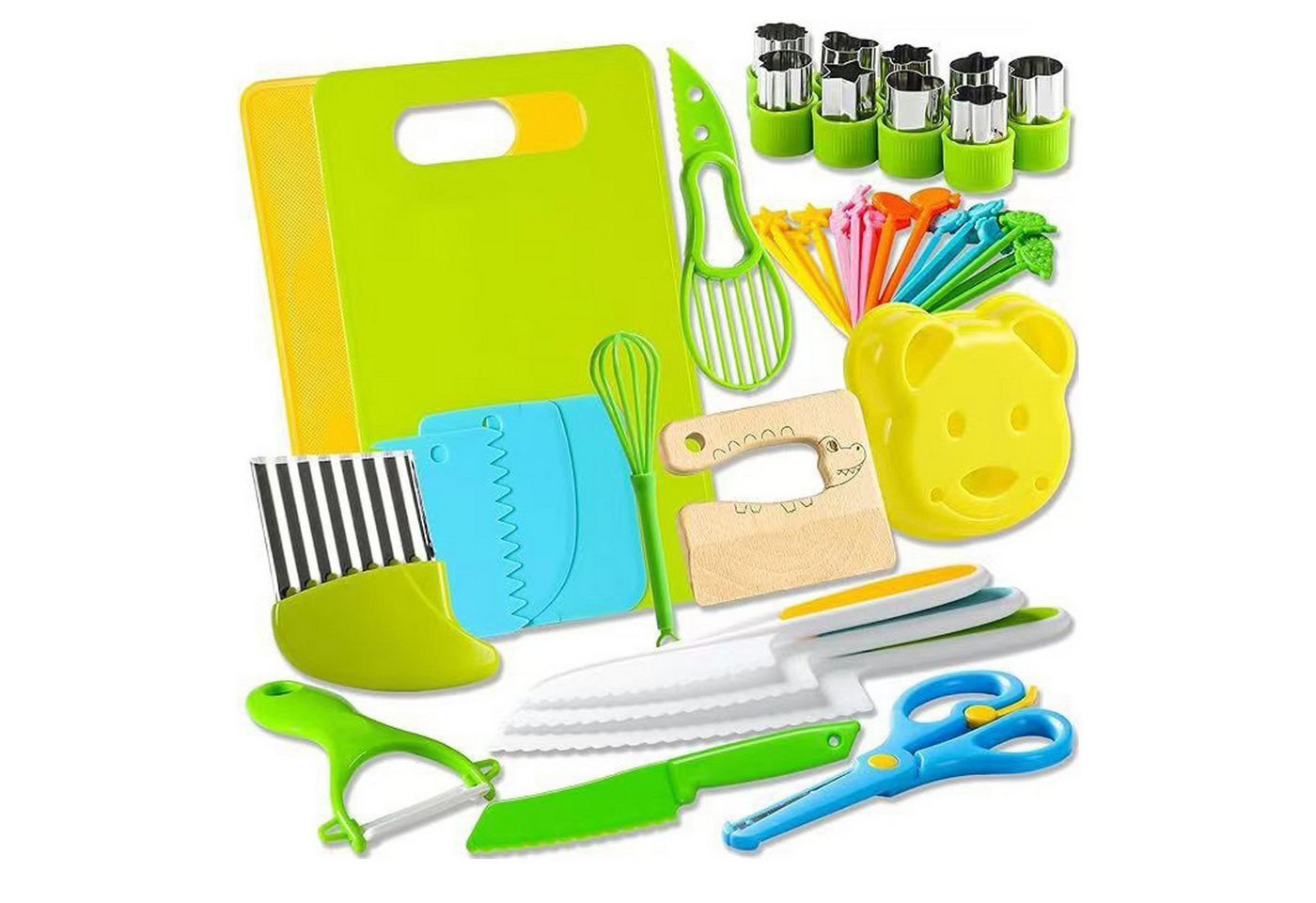 REDOM Kinderkochmesser 46 teilig Kinder Spielzeugküche Set, Küchenset Spielküche Zubehör für Mädchen Jungen REDOM Kinderkochmesser 46 teilig Kinder Spielzeugküche Set, Küchenset Spielküche Zubehör für Mädchen Jungen von REDOM
