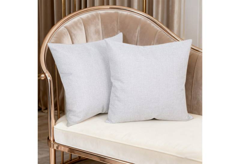 REDOM Kissenbezüge 2er Set Deko Sofakissen Bezug Zierkissenhülle, (2 Stück), mit verdecktem Reißverschluss, pflegeleicht, maschinenwaschbar von REDOM