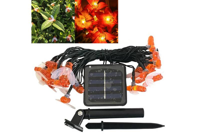 REDOM LED-Lichterkette Solar-Bienen-Lichterkette für Außenbereich 5m LED Lichtstring, LED Solarlampen wasserdicht 8 Modi dekorative Gartenbeleuchtung REDOM LED-Lichterkette Solar-Bienen-Lichterkette für Außenbereich 5m LED Lichtstring, LED Solarlampen wasserdicht 8 Modi dekorative Gartenbeleuchtung von REDOM
