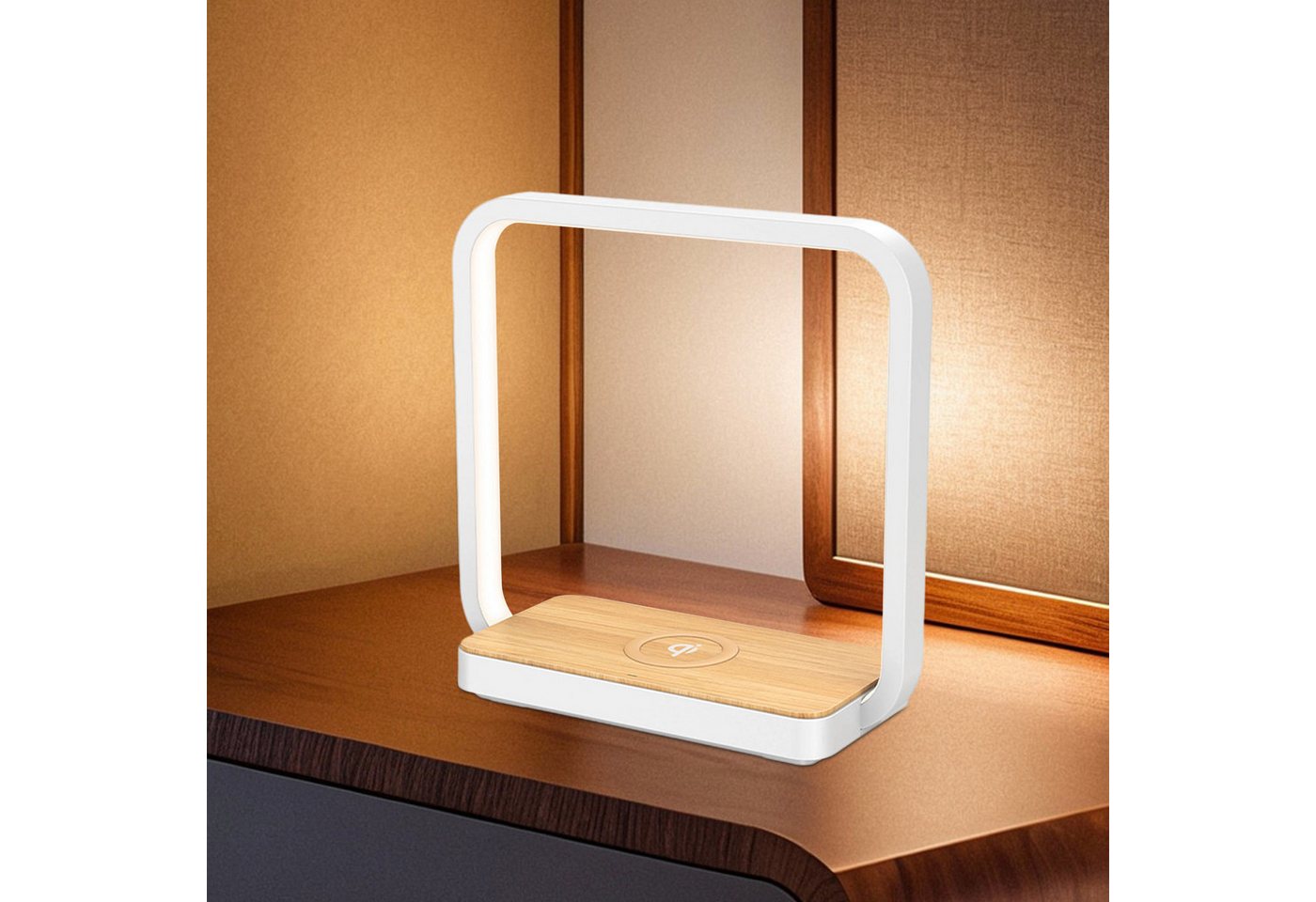 REDOM LED Nachttischlampe Tischlampe LED Wireless Charging Lampe Leselampe Schreibtischlampe, Warmweiß Licht mit 10W Wireless Charger, LED fest integriert, Warmweiß, Touch-Bedienung 3 Helligkeitsstufen dimmbar Schlafzimmer Wohnzimmer REDOM LED Nachttischlampe Tischlampe LED Wireless Charging Lampe Leselampe Schreibtischlampe, Warmweiß Licht mit 10W Wireless Charger, LED fest integriert, Warmweiß, Touch-Bedienung 3 Helligkeitsstufen dimmbar Schlafzimmer Wohnzimmer von REDOM