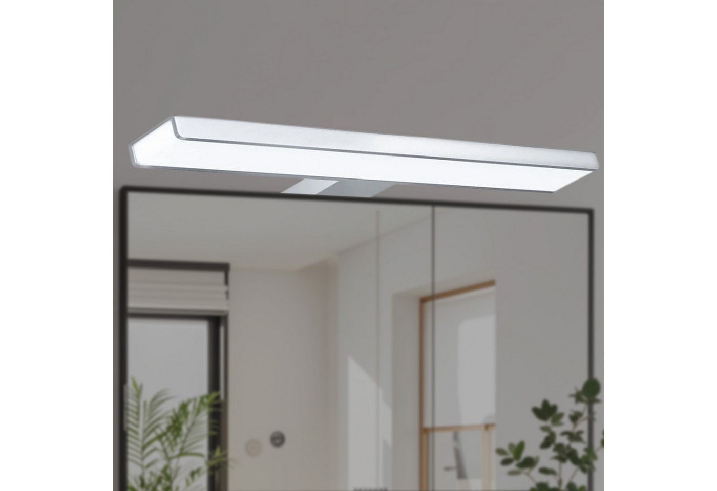 REDOM LED Spiegelleuchte Badezimmerspiegel Lampe Wandlampe Badlampe Schminklicht Spiegel, 30CM 230V 6W 4000K 650LM IP44 mit Netzkabel und Schalter, LED fest integriert, Tageslichtweiß, Vielseitig Montierbar für Bad Schlafzimmer Küche und Wohnzimmer REDOM LED Spiegelleuchte Badezimmerspiegel Lampe Wandlampe Badlampe Schminklicht Spiegel, 30CM 230V 6W 4000K 650LM IP44 mit Netzkabel und Schalter, LED fest integriert, Tageslichtweiß, Vielseitig Montierbar für Bad Schlafzimmer Küche und Wohnzimmer von REDOM