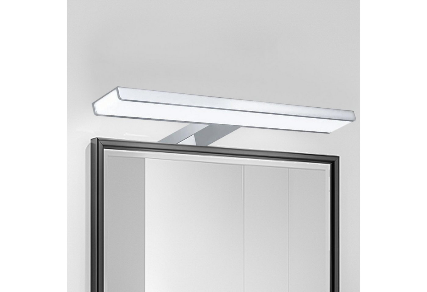 REDOM LED Spiegelleuchte Badezimmerspiegel Lampe Wandlampe Badlampe Schminklicht Spiegel, 30CM 230V 6W 4000K 650LM IP44 ohne Netzkabel und Schalter, LED fest integriert, Tageslichtweiß, Vielseitig Montierbar für Bad Schlafzimmer Küche und Wohnzimmer REDOM LED Spiegelleuchte Badezimmerspiegel Lampe Wandlampe Badlampe Schminklicht Spiegel, 30CM 230V 6W 4000K 650LM IP44 ohne Netzkabel und Schalter, LED fest integriert, Tageslichtweiß, Vielseitig Montierbar für Bad Schlafzimmer Küche und Wohnzimmer von REDOM