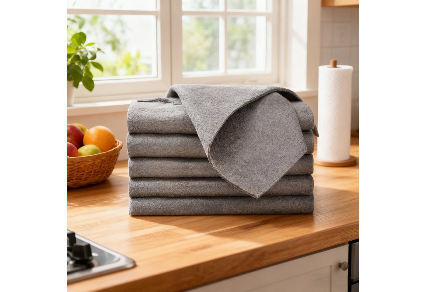 REDOM Mikrofaser Reinigungstücher 5er-Set Mikrofasertücher Mikrofasertuch (30x60 cm, Praktisches Set für jeden Einsatzbereich im Innen- und Außenbereich, 5-tlg., Streifenfreie Reinigung Entfernt effektiv Schmutz Staub und Fett, wiederverwendbar streifenfrei für Glas Holz Edelstahl Auto Küche Bad) REDOM Mikrofaser Reinigungstücher 5er-Set Mikrofasertücher Mikrofasertuch (30x60 cm, Praktisches Set für jeden Einsatzbereich im Innen- und Außenbereich, 5-tlg., Streifenfreie Reinigung Entfernt effektiv Schmutz Staub und Fett, wiederverwendbar streifenfrei für Glas Holz Edelstahl Auto Küche Bad) von REDOM